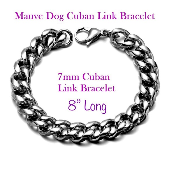 Cuban Link Bracelet 7mm x 8” Surgical Stainless - Picture 1 of 4